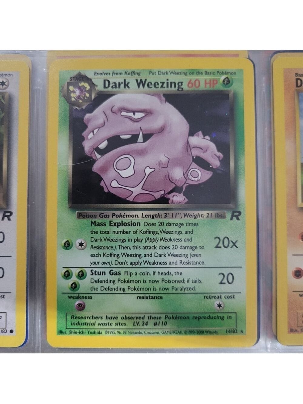 Pokemon Dark Weezing Card